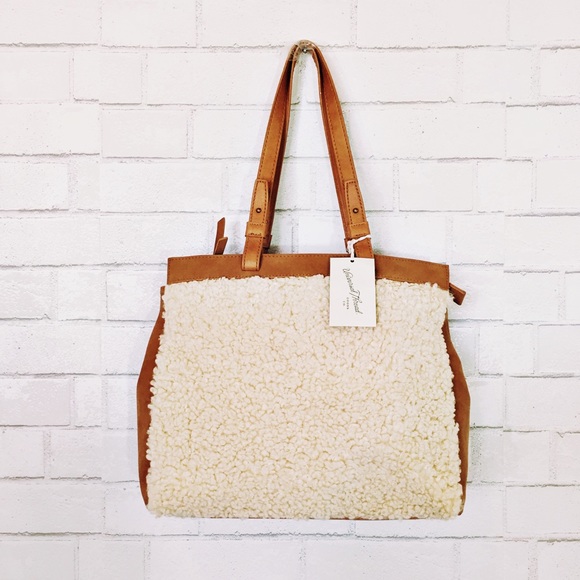 Universal Thread Handbags - New Cognac & Sherpa Shoulder Bag Purse